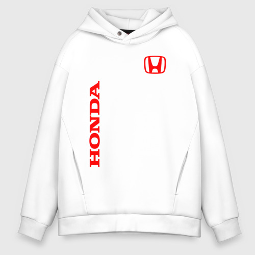 Мужское худи Oversize хлопок Honda, цвет белый