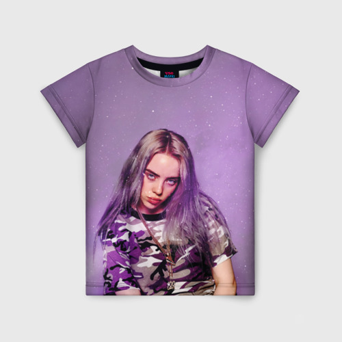 Детская футболка 3D Billie Eilish, цвет 3D печать