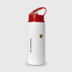 Бутылка для воды с трубочкой Porsche