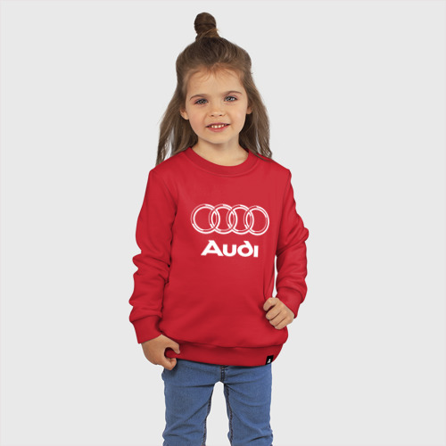 Детский свитшот хлопок Audi, цвет красный - фото 3