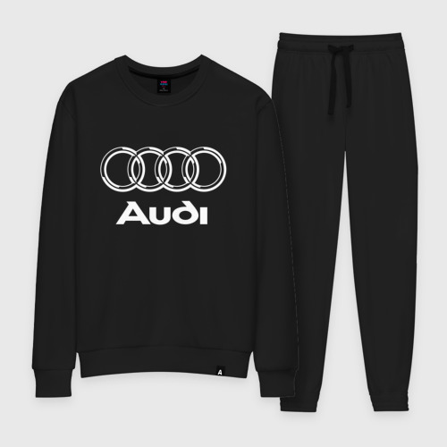 Женский костюм хлопок Audi, цвет черный