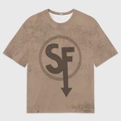 Женская футболка oversize 3D Sally face - Ларри