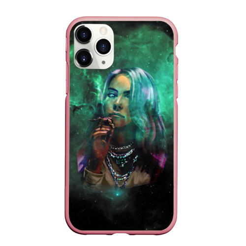 Чехол для iPhone 11 Pro Max матовый Billie Eilish Space, цвет баблгам