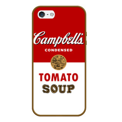 Чехол для iPhone 5/5S матовый Банка с супом Кэмпбелл
