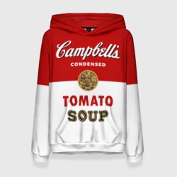 Женская толстовка 3D Банка с супом Кэмпбелл