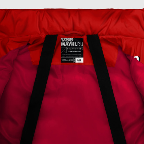 Мужская зимняя куртка 3D Банка с супом Кэмпбелл, цвет красный - фото 7