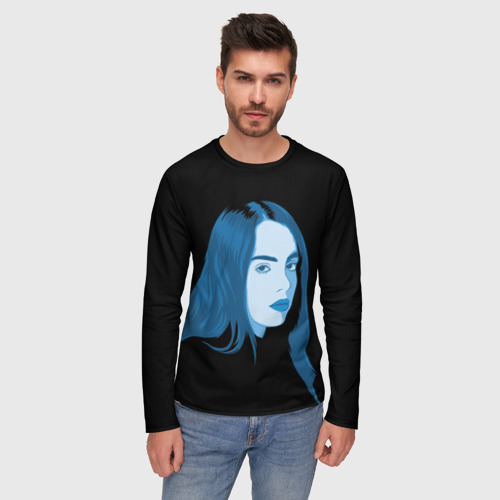 Мужской лонгслив 3D Billie Eilish, цвет 3D печать - фото 3