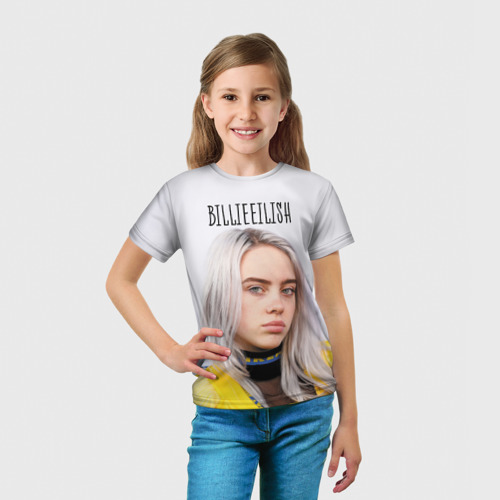 Детская футболка 3D BillieEilish, цвет 3D печать - фото 5