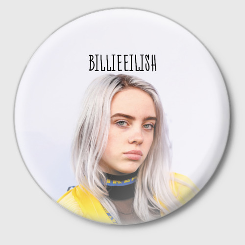 Значок BillieEilish, цвет белый