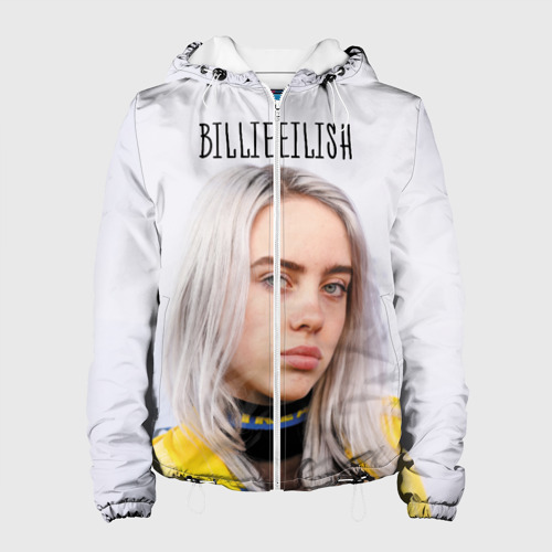 Женская куртка 3D BillieEilish, цвет белый