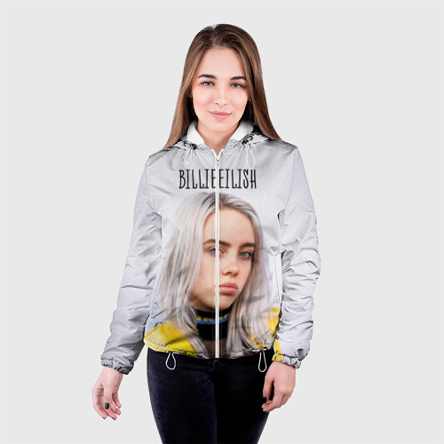 Женская куртка 3D BillieEilish, цвет белый - фото 3