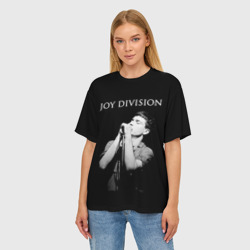 Женская футболка oversize 3D Joy Division - фото 2