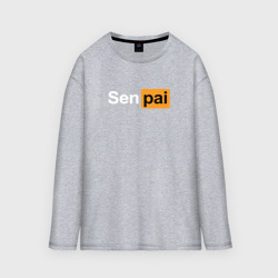 Женский лонгслив oversize хлопок Senpai