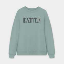 Мужской свитшот oversize без начеса хлопок Led Zeppelin