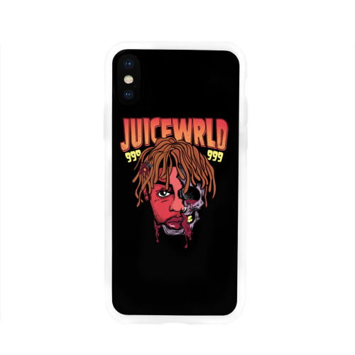 Чехол для Apple iPhone X силиконовый глянцевый Juice WRLD Фото 01 Чехол для Apple iPhone X силиконовый глянцевый Juice WRLD Фото 01