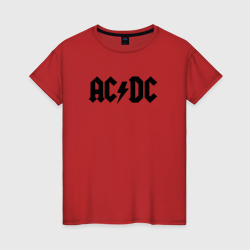 Женская футболка хлопок AC/DC