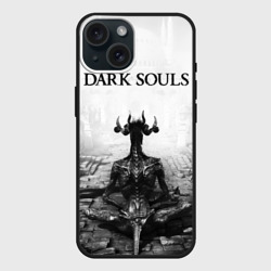 Чехол силиконовый для Apple iPhone 15 матовый Dark Souls