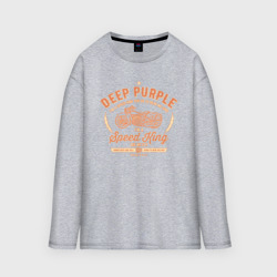 Мужской лонгслив oversize хлопок Deep Purple