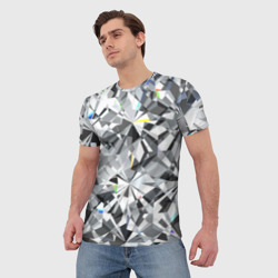 Мужская футболка 3D Бриллиантовое мерцание - фото 2