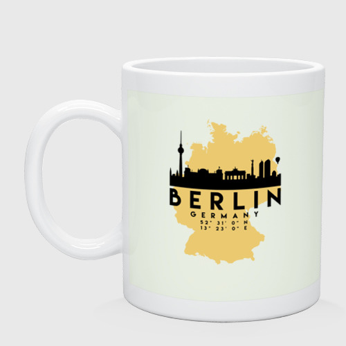 Кружка керамическая с принтом Берлин - Германия, вид спереди #2