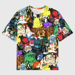 Мужская футболка oversize 3D Дота 2