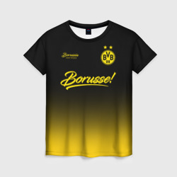Женская футболка 3D Боруссия Дортмунд