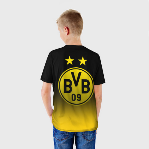 Детская футболка 3D Боруссия Дортмунд, цвет 3D печать - фото 4