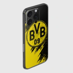 Чехол для iPhone 16 Pro силиконовый с защитой камеры Боруссия Дортмунд - фото 2