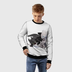 Детский свитшот 3D Как приручить дракона - фото 2