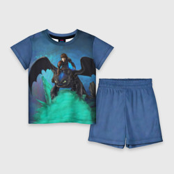 Детский костюм с шортами 3D Как приручить дракона