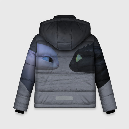 Зимняя куртка для мальчиков 3D Как приручить дракона, цвет светло-серый - фото 2