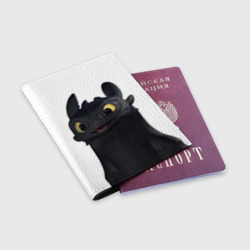 Обложка для паспорта матовая кожа Как приручить дракона - фото 2