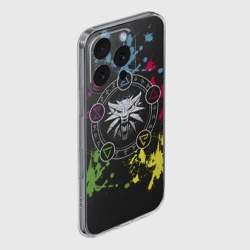 Чехол для iPhone 16 Pro Max силиконовый с защитой камеры Ведьмак - фото 2