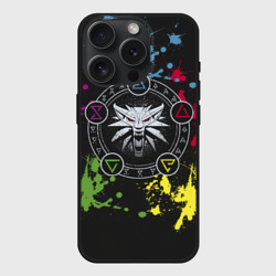 Чехол силиконовый для Apple iPhone 15 Pro матовый Ведьмак