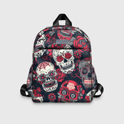 Детский рюкзак 3D Мексиканские черепа в день мертвых