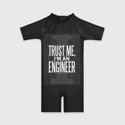 Детский купальный костюм 3D Trust Me, I'm an Engineer