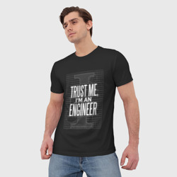 Мужская футболка 3D Trust Me, I'm an Engineer - фото 2