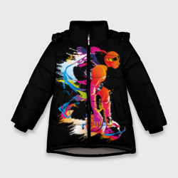Зимняя куртка для девочек 3D Баскетболист Карим Абдул-Джаббар