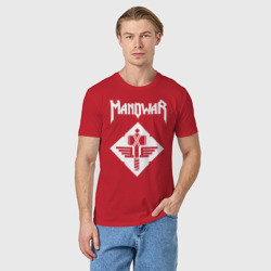 Мужская футболка хлопок Manowar - фото 2
