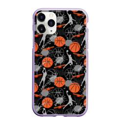 Чехол для iPhone 11 Pro матовый Basketball