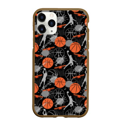 Чехол для iPhone 11 Pro Max матовый Basketball