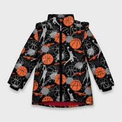 Зимняя куртка для девочек 3D Basketball