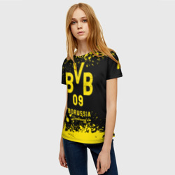 Женская футболка 3D Боруссия Дортмунд - фото 2