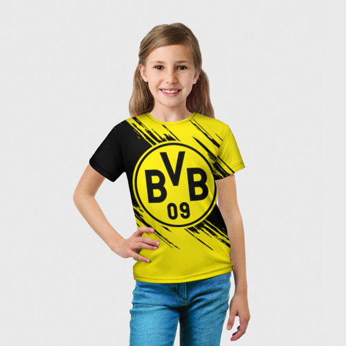 Детская футболка 3D Боруссия Дортмунд, цвет 3D печать - фото 5