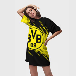 Платье-футболка 3D Боруссия Дортмунд - фото 2
