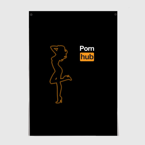 Постер Pornhub neon girl