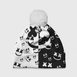 Шапка 3D c помпоном Marshmello