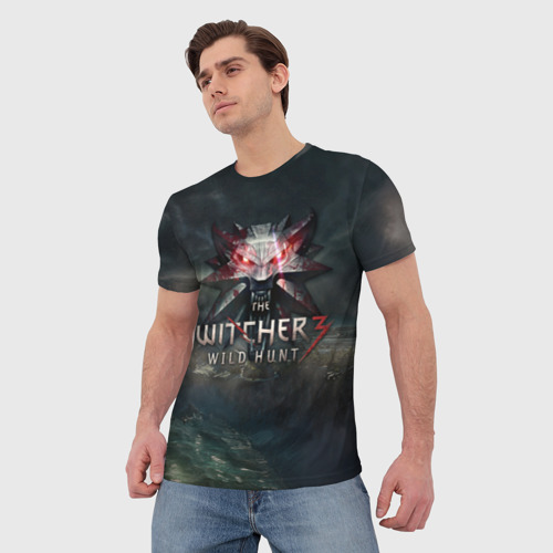 Мужская футболка 3D The Witcher 3: Wild Hunt, цвет 3D печать - фото 3