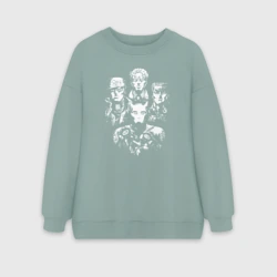 Женский свитшот oversize без начеса хлопок JoJo