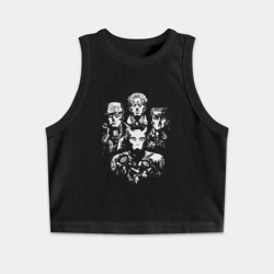 Женская укороченная майка-топ хлопок JoJo